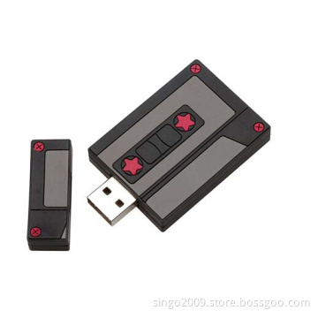 PVC Red Star USB Flash Drive